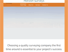 Tablet Screenshot of horizonsurveys.com
